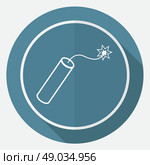 TNT dynamite bomb with burning fuse. Стоковая иллюстрация, агентство Ingram Publishing / Фотобанк Лори