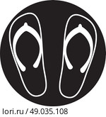 Beach slippers. Стоковая иллюстрация, агентство Ingram Publishing / Фотобанк Лори