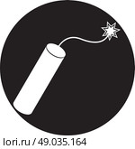 TNT dynamite bomb with burning fuse. Стоковая иллюстрация, агентство Ingram Publishing / Фотобанк Лори