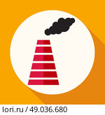 Smoke emission from factory pipes icon. Стоковая иллюстрация, агентство Ingram Publishing / Фотобанк Лори