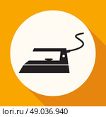 Steam iron icon. Стоковая иллюстрация, агентство Ingram Publishing / Фотобанк Лори