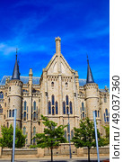 Astorga Leon Palacio Episcopal of Antoni Gaudi architect by Way of Saint James. Стоковое фото, агентство Ingram Publishing / Фотобанк Лори