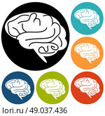 brain icon. Стоковая иллюстрация, агентство Ingram Publishing / Фотобанк Лори