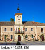 Carrion de los Condes city hall by Way of Saint James at Palencia Spain. Стоковое фото, агентство Ingram Publishing / Фотобанк Лори