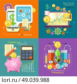 Internet online banking. Accumulation of finances concept of a magnet attracting golden coins. Accounting with digitial caculator. Financial diagram on a laptop monitor. News from finance market. Стоковая иллюстрация, агентство Ingram Publishing / Фотобанк Лори