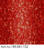 Vector red mosaic background. Vector illustration  red mosaic background. Square shape. Стоковая иллюстрация, агентство Ingram Publishing / Фотобанк Лори