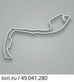 Circuit de Monaco for motorsport and autosport. Стоковая иллюстрация, иллюстратор Максим Гребешков / Фотобанк Лори