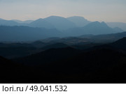 Mountain landscape silhouette. Стоковое фото, агентство Ingram Publishing / Фотобанк Лори