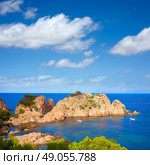 Aigua Xelida beach Cala in Tamariu Parafrugell of Girona at Catalonia Spain. Стоковое фото, агентство Ingram Publishing / Фотобанк Лори