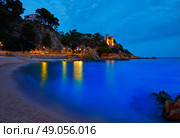 Lloret de Mar sunset at Costa Brava of Girona at Catalonia spain. Стоковое фото, агентство Ingram Publishing / Фотобанк Лори
