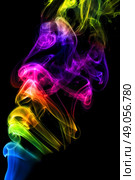 colorful smoke on black background. Стоковое фото, агентство Ingram Publishing / Фотобанк Лори