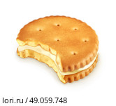 Bitten cookie, vector. Стоковая иллюстрация, агентство Ingram Publishing / Фотобанк Лори
