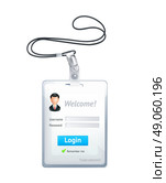 Log in form vertical, vector illustration. Стоковая иллюстрация, агентство Ingram Publishing / Фотобанк Лори