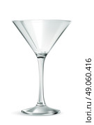 Classic martini glass, bar ware, necessary accessories for parties, hilarity symbol, stylish vector illustration. Стоковая иллюстрация, агентство Ingram Publishing / Фотобанк Лори