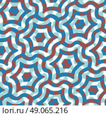 Seamless stylized hexagon pattern vector background tile. Стоковая иллюстрация, агентство Ingram Publishing / Фотобанк Лори