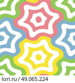 Seamless stylized hexagon pattern vector background tile. Стоковая иллюстрация, агентство Ingram Publishing / Фотобанк Лори