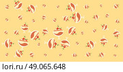 Background for bistro, restaurant, cafe, menu ice cream. Ice cream in a bowl. Banner with dessert ice cream. Ice cream with sweet cherry and strawberry in glass bowl. Beverage and ice cream for summer. Стоковая иллюстрация, агентство Ingram Publishing / Фотобанк Лори
