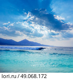 Cofete Fuerteventura Barlovento beach at Canary Islands of Spain. Стоковое фото, агентство Ingram Publishing / Фотобанк Лори