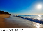El Cotillo Castillo Beach in Fuerteventura at Canary Islands of Spain. Стоковое фото, агентство Ingram Publishing / Фотобанк Лори