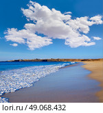 El Cotillo Castillo Beach in Fuerteventura at Canary Islands of Spain. Стоковое фото, агентство Ingram Publishing / Фотобанк Лори
