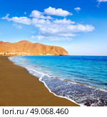 Gran Tarajal beach Fuerteventura at Canary Islands of Spain. Стоковое фото, агентство Ingram Publishing / Фотобанк Лори
