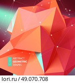 Abstract triangles space low poly. . Abstract triangles space low poly. Polygonal vector background with connecting dots and lines. . Стоковая иллюстрация, агентство Ingram Publishing / Фотобанк Лори