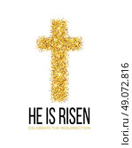 He is risen. Easter background. Vector illustration. He is risen. Easter background. Vector illustration EPS10. Стоковая иллюстрация, агентство Ingram Publishing / Фотобанк Лори