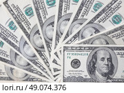 Fantail of hundred dollars. Стоковое фото, агентство Ingram Publishing / Фотобанк Лори