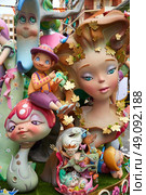 Fallas fest popular figures will burn in March 19 th night yearly. Стоковое фото, агентство Ingram Publishing / Фотобанк Лори