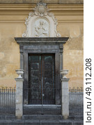 Detail of entrance doorway, Praiano, Amalfi Coast, Salerno, Campania, Italy. Стоковое фото, агентство Ingram Publishing / Фотобанк Лори