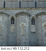 Architectural detail of the Orvieto Cathedral, Orvieto, Terni Province, Umbria, Italy. Стоковое фото, агентство Ingram Publishing / Фотобанк Лори