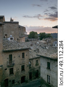 Elevated view of buildings, Orvieto, Terni Province, Umbria, Italy. Стоковое фото, агентство Ingram Publishing / Фотобанк Лори