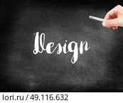 Design written on a blackboard. Стоковое фото, агентство Ingram Publishing / Фотобанк Лори