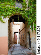 Zamora Calle Troncoso street arch in Spain. Стоковое фото, агентство Ingram Publishing / Фотобанк Лори