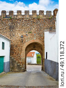 Galisteo fortress in Caceres of Extremadura Spain by the Via de la Plata way. Стоковое фото, агентство Ingram Publishing / Фотобанк Лори