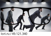 Focus on the numerous handsome businessmen. Стоковое фото, агентство Ingram Publishing / Фотобанк Лори