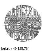 map  city plan. Map of the city.   Editable vector street map of a fictional generic town. Abstract urban background. Стоковая иллюстрация, агентство Ingram Publishing / Фотобанк Лори