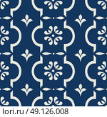 Seamless repeating vintage background for textile design. Wallpaper, fabric, textures are individual objects, modern pattern, stock vector. Стоковая иллюстрация, агентство Ingram Publishing / Фотобанк Лори