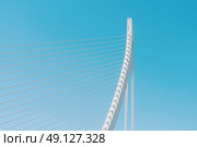 White Abstract Bridge Structure On Sky. Стоковое фото, агентство Ingram Publishing / Фотобанк Лори