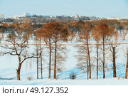 Bucharest City Skyline In Winter. Стоковое фото, агентство Ingram Publishing / Фотобанк Лори
