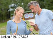 the fletching lesson. Стоковое фото, агентство Ingram Publishing / Фотобанк Лори