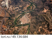 Sot de Ferrer Aerial village of Castellon in Spain at Valencian Community. Стоковое фото, агентство Ingram Publishing / Фотобанк Лори