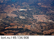 Segorbe and Altura villages aerial in Castellon Province of Valencian community at Spain. Стоковое фото, агентство Ingram Publishing / Фотобанк Лори