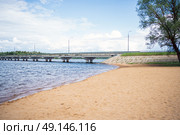 Автомобильный мост через Озернинское водохранилище. Стоковое фото, фотограф Диана Лукьянова / Фотобанк Лори