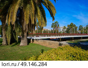 Valencia Puente de las Flores flowers bridge in Spain. Стоковое фото, агентство Ingram Publishing / Фотобанк Лори