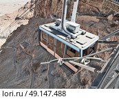 funicular in fortress Masada, Israel. Стоковое фото, агентство Ingram Publishing / Фотобанк Лори