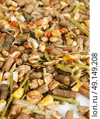 muesli background  for aging  horse. close up. Стоковое фото, агентство Ingram Publishing / Фотобанк Лори