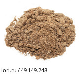pile of sunflowe rmeel  background. Food for horses and farm animal. Стоковое фото, агентство Ingram Publishing / Фотобанк Лори