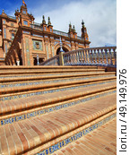 Plaza de Espana, Seville, Andalusia, Spain . Стоковое фото, агентство Ingram Publishing / Фотобанк Лори