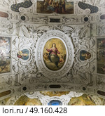 Frescos on ceiling, Museo dell'Opera del Duomo, Siena, Tuscany, Italy. Стоковое фото, агентство Ingram Publishing / Фотобанк Лори